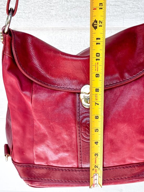 Marino Orlandi Red Leather Shoulder Bag Italian - Etsy Red Vintage Marino Orlandi Leather Flap Shoulder Bag – Made in Italy